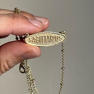 Gold SAGITTARIUS layering necklace